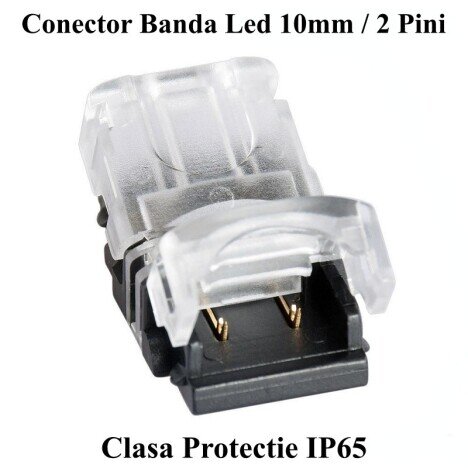 CONECTOR BANDA LED 10MM 2 PINI - 2 FIRE